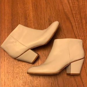 Rachel Comey Mars Boot in Bone (pale gray) leather
